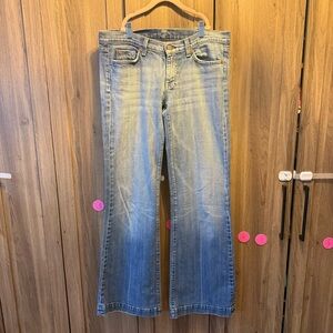 7 For All Mankind Dojo Jeans Size 30 Light wash Vintage 7FAMK